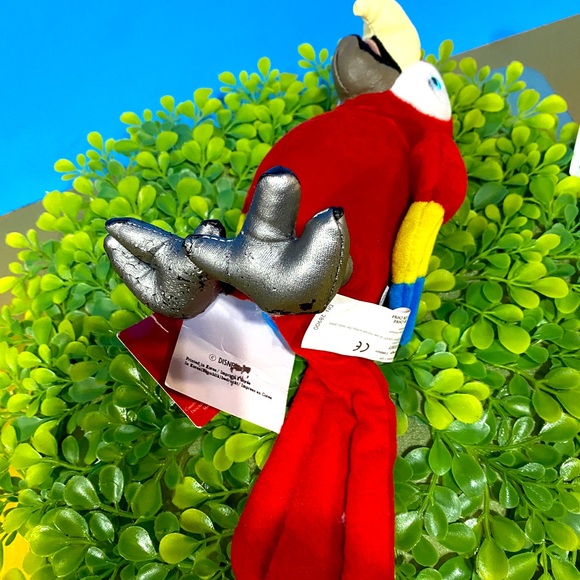 DISNEY STORE VTG 2000 102 DALMATIANS WADDLEWORTH MACAW PARROT w/SOUND BEAN BAG - Picture 9 of 10